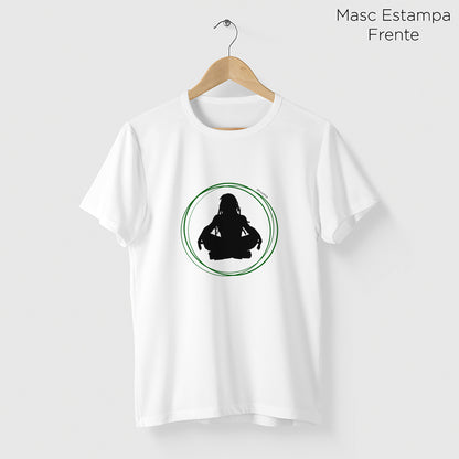 Camiseta Amazônia MEDITAÇÃO - BRANCO - cód 2204