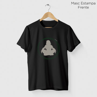 Camiseta Amazônia MEDITAÇÃO - PRETO - cód 2204