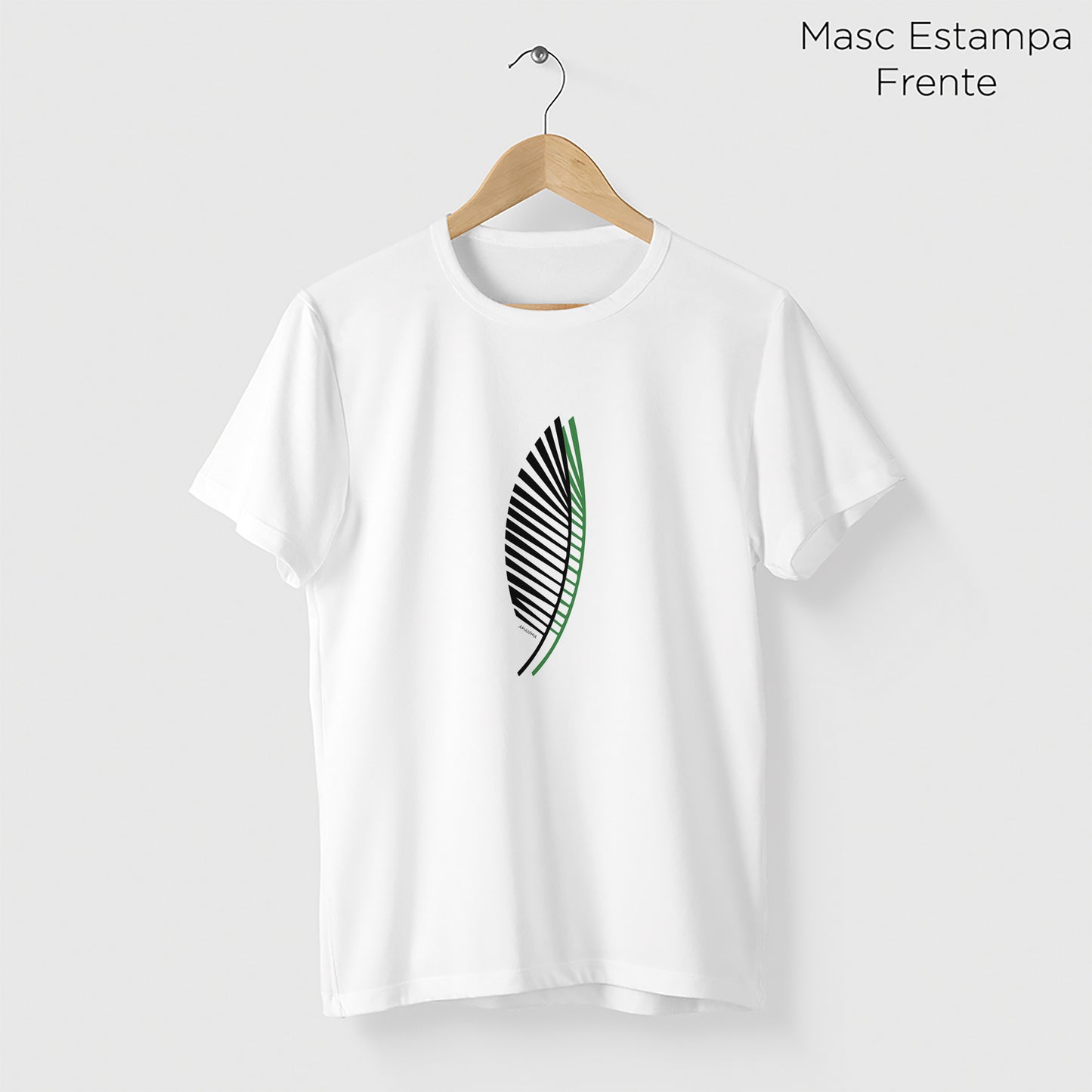 Camiseta Amazônia ASAS FOLHAS – BRANCO - cód 2206
