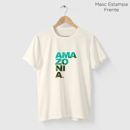 Camiseta Amazônia ESCRITO AMAZÔNIA – OFF WHITE - cód 2208