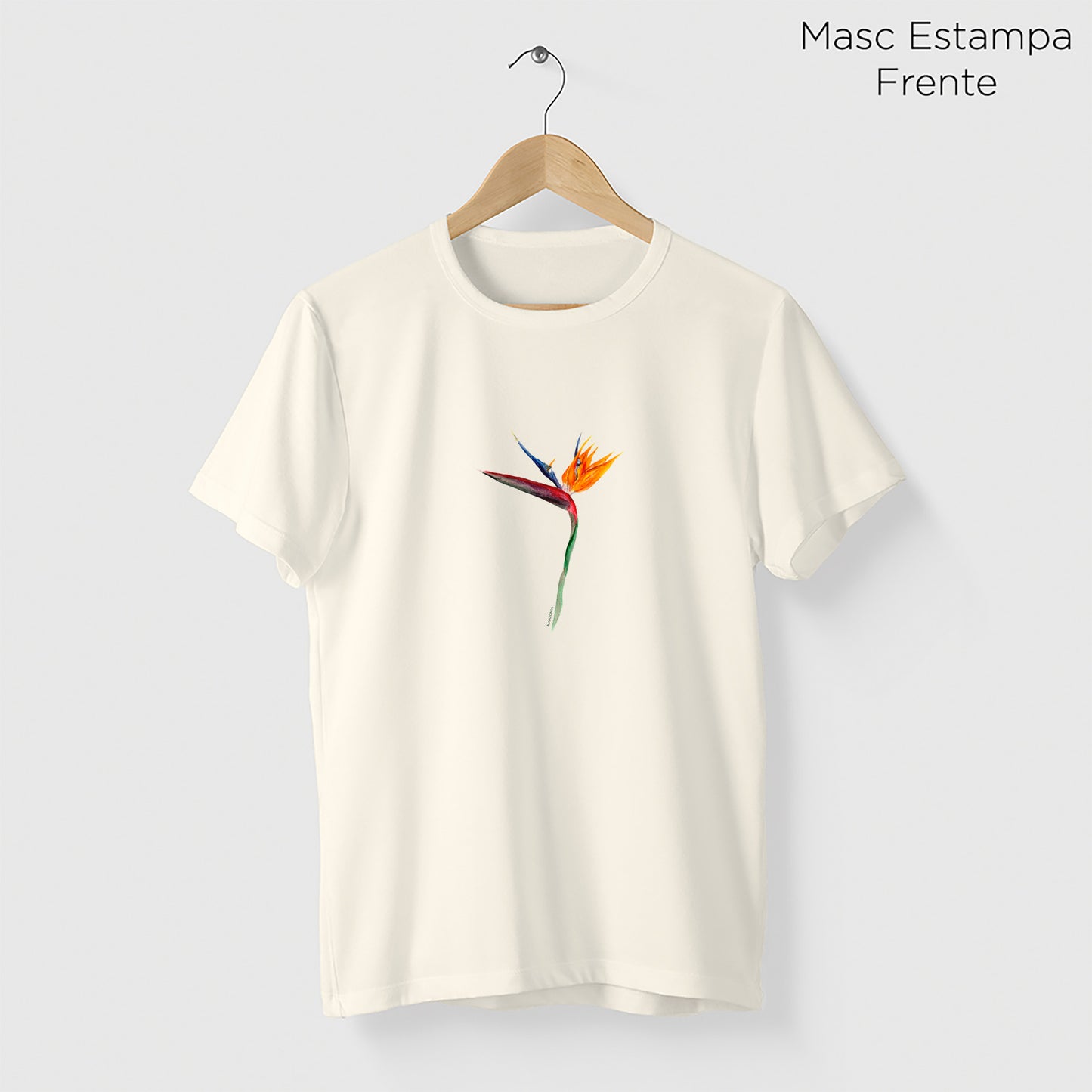 Camiseta Amazônia STRELITZIA – OFF WHITE - cód 2210
