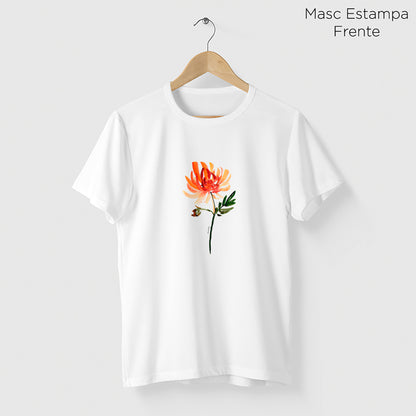 Camiseta Amazônia FLOR AQUARELA – BRANCO - cód 2213