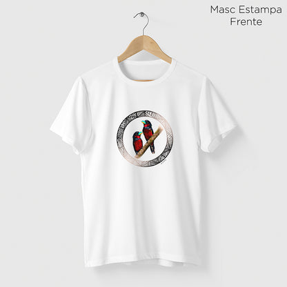 Camiseta Amazônia PÁSSAROS LOGO – BRANCO - cód 2215