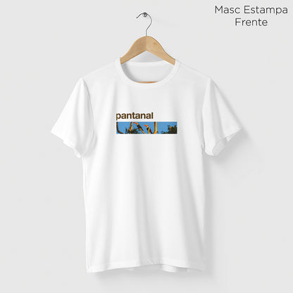 Camiseta Amazônia BIOMA PANTANAL - BRANCO - cód 2229