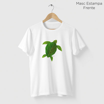 Camiseta Amazônia TARTARUGA FOLHA - BRANCO - cód 2230
