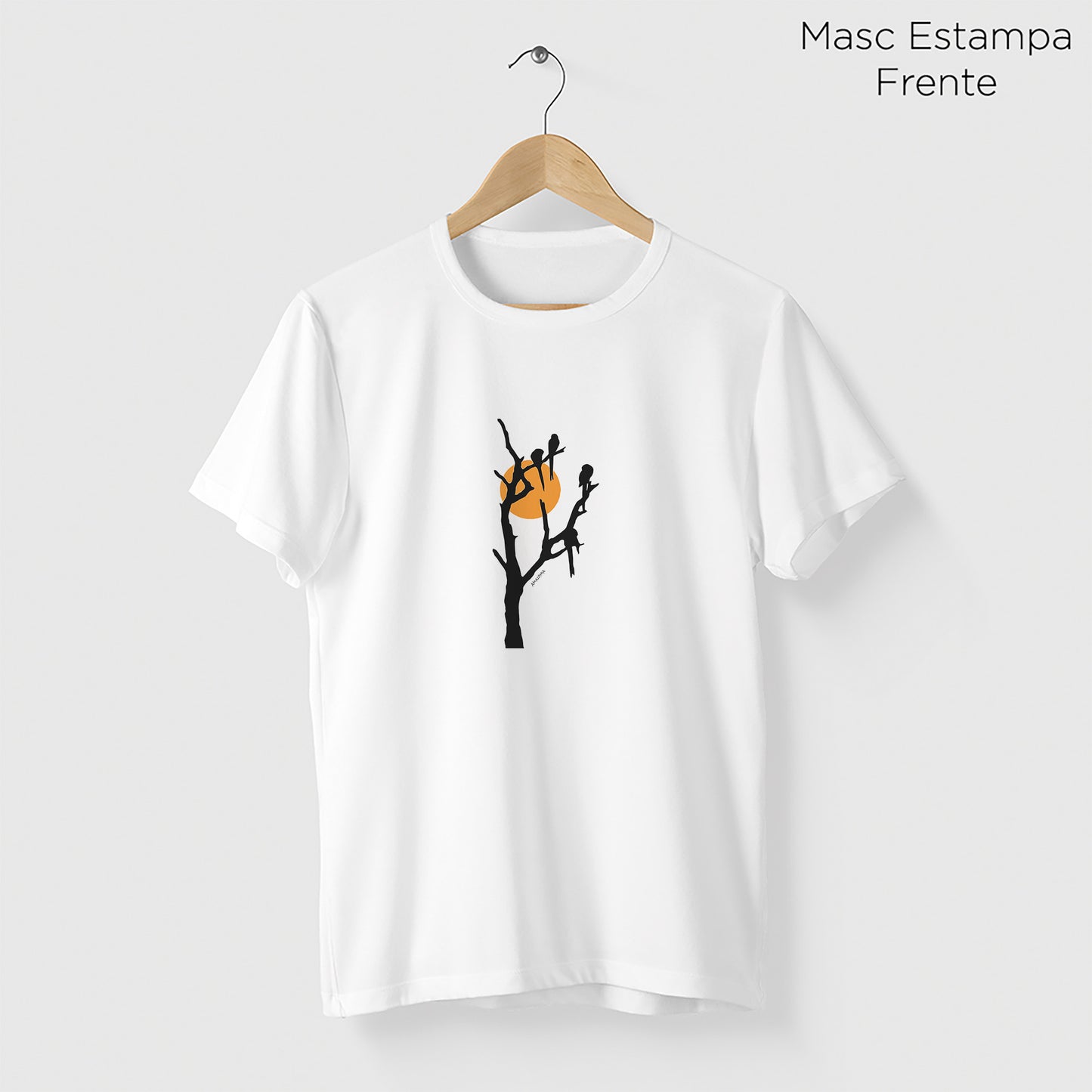Camiseta Amazônia ENTRE GALHOS - BRANCO - cód 2231