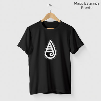Camiseta Amazônia GOTA ANCESTRAL - PRETO - cód 2232