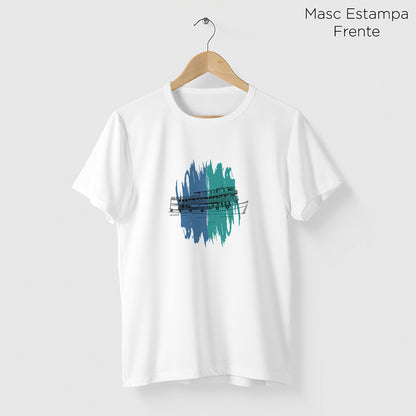Camiseta Amazônia BARCO AMAZÔNICO - BRANCO - cód 2236