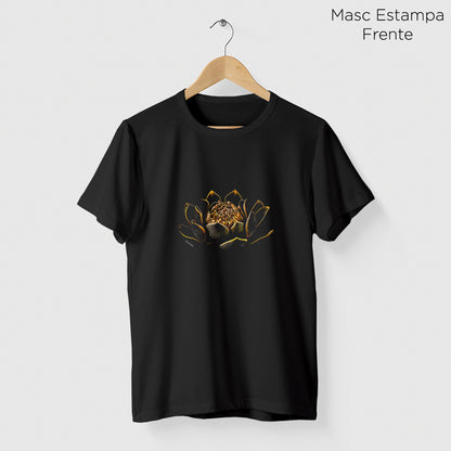 Camiseta Amazônia FLOR NOTURNA - PRETO - cód 2252