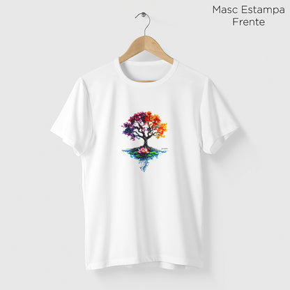 Camiseta Amazônia ÁRVORE DA VIDA - BRANCO - cód 2261