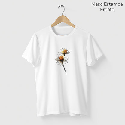 Camiseta Amazônia LINHAS DA FLOR - BRANCO - cód 2270