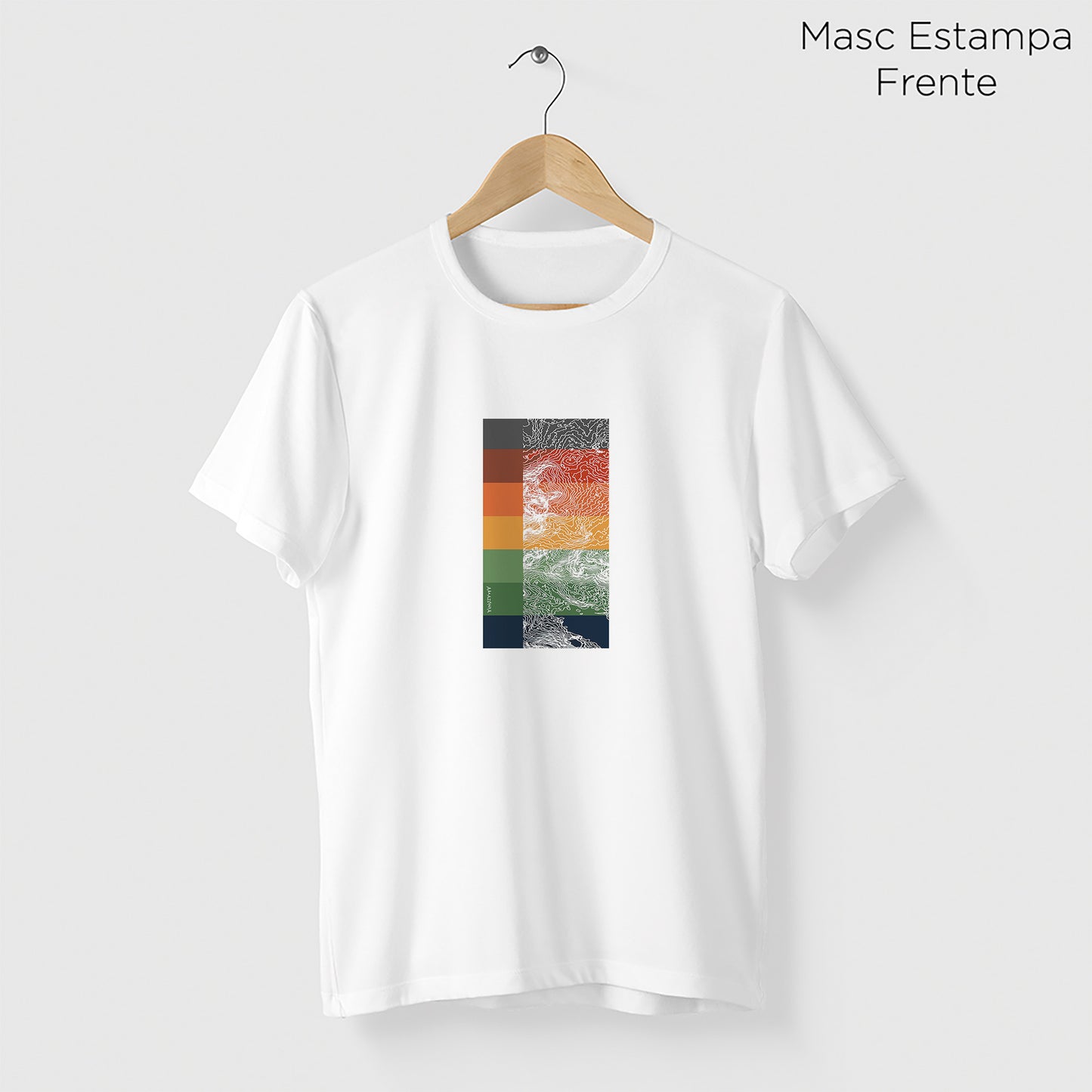 Camiseta Amazônia TOPOGRAFIA - BRANCO - cód 2275