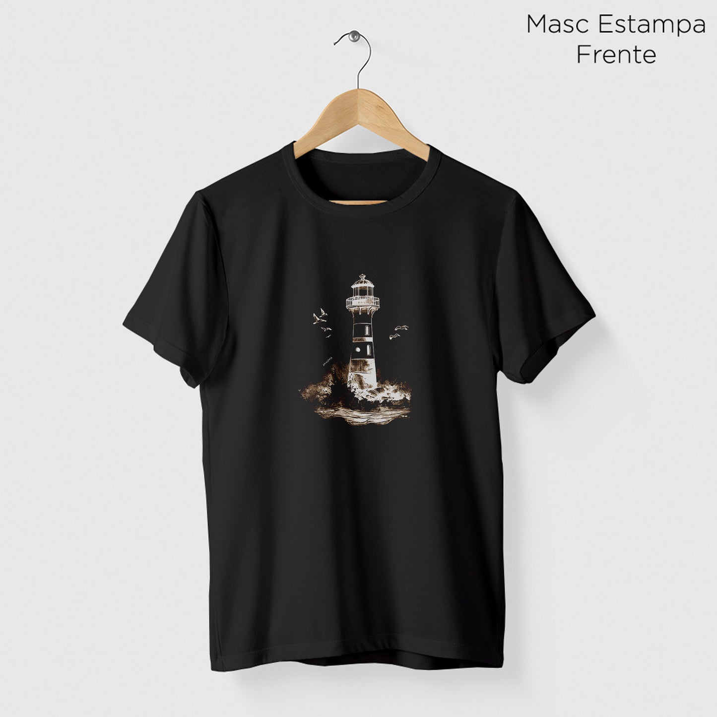 Camiseta Amazônia FAROL - PRETO - cód 2288