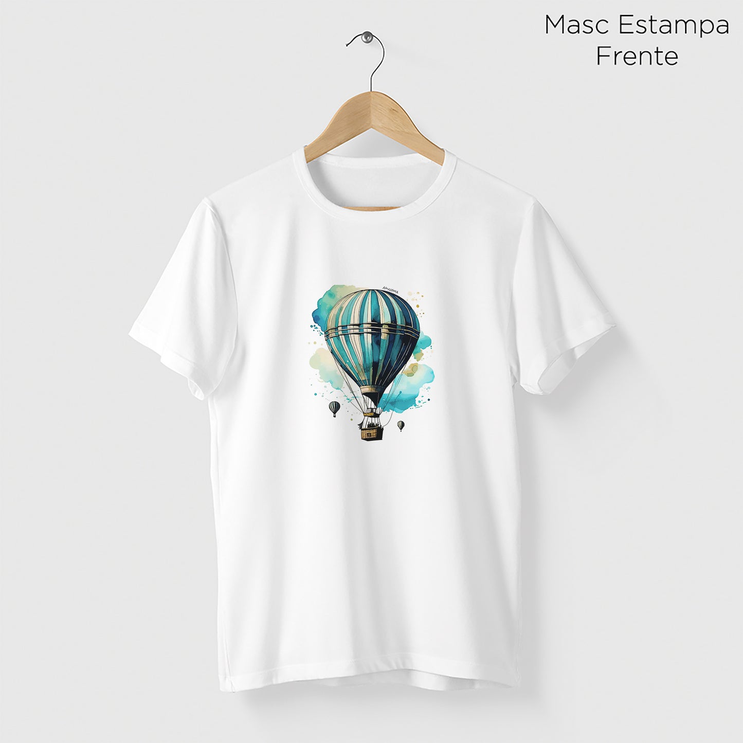 Camiseta Amazônia BALÃO - BRANCO - cód 2289