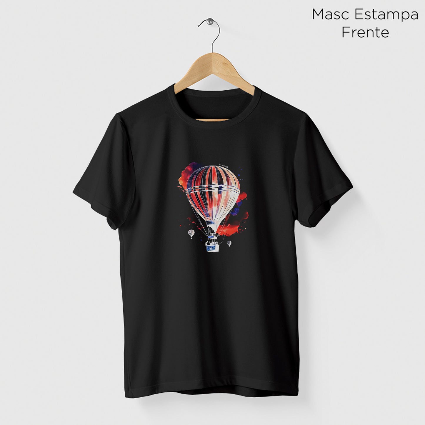 Camiseta Amazônia BALÃO - PRETO - cód 2289