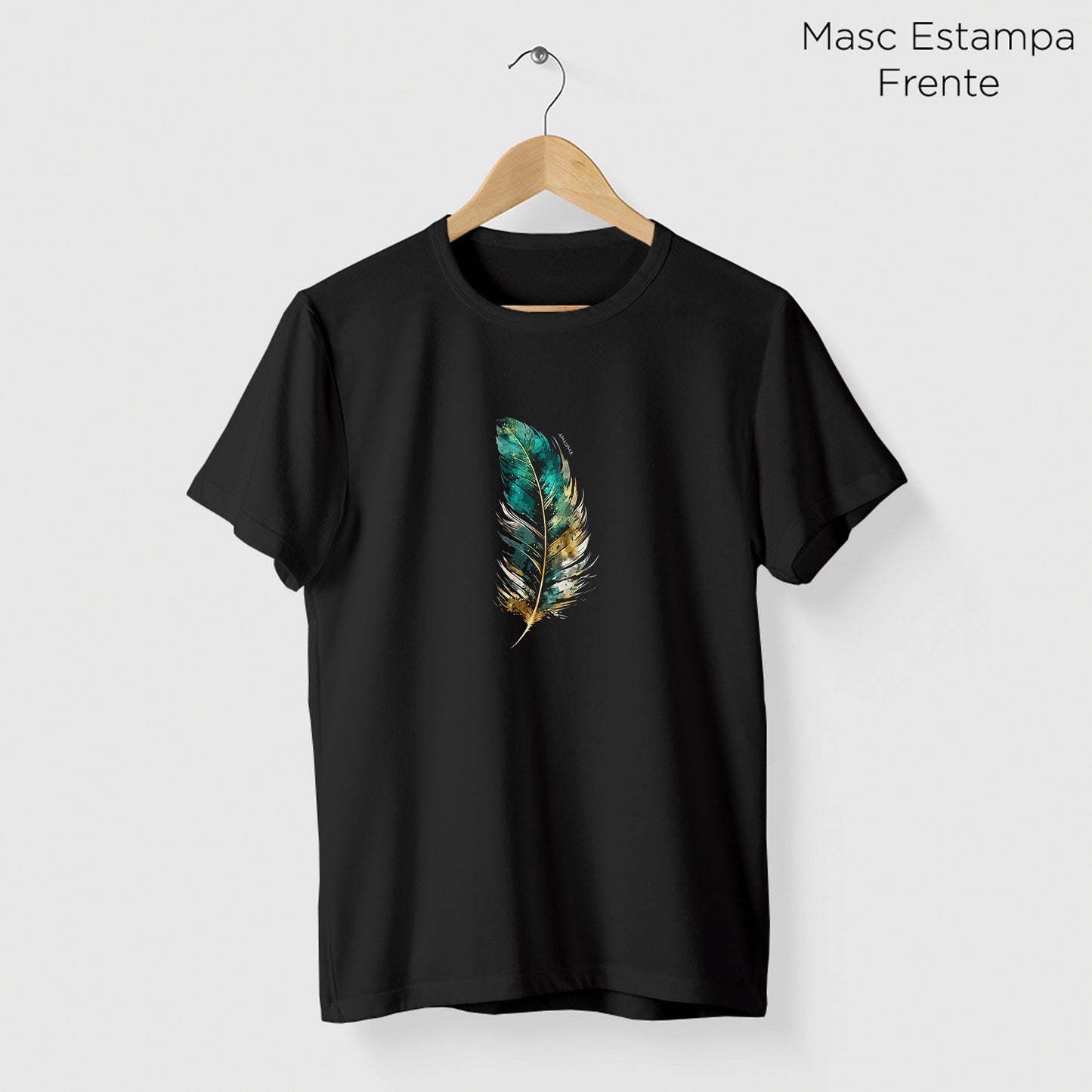 Camiseta Amazônia PENA REAL - PRETO - cód 2292