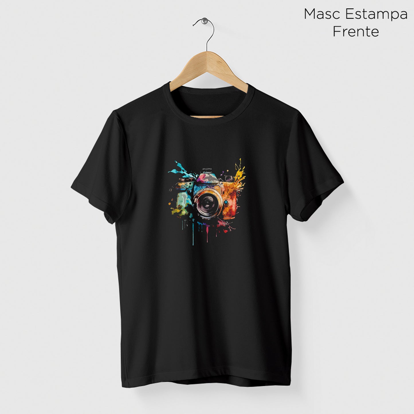 Camiseta Amazônia FOTOGRAFIA - PRETO - cód 2296