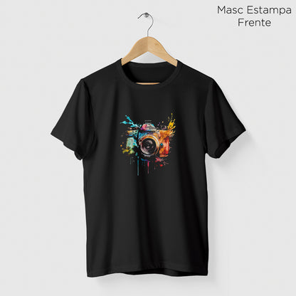 Camiseta Amazônia FOTOGRAFIA - PRETO - cód 2296