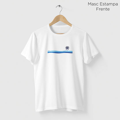 Camiseta Amazônia MAR COQUEIRO - BRANCO - cód 2297
