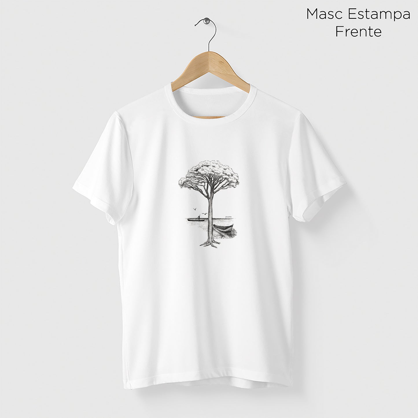 Camiseta Amazônia GUAPURUVU - BRANCO - cód 2334
