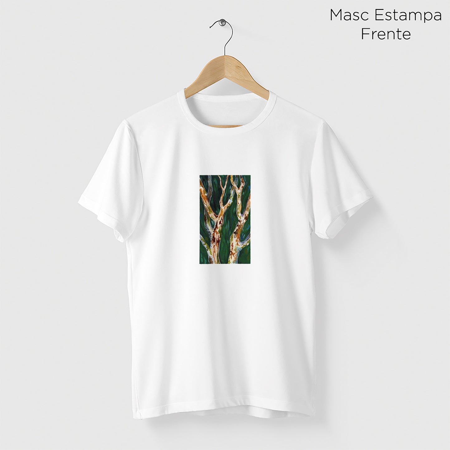 Camiseta Amazônia PAU-FERRO - BRANCO - cód 2338