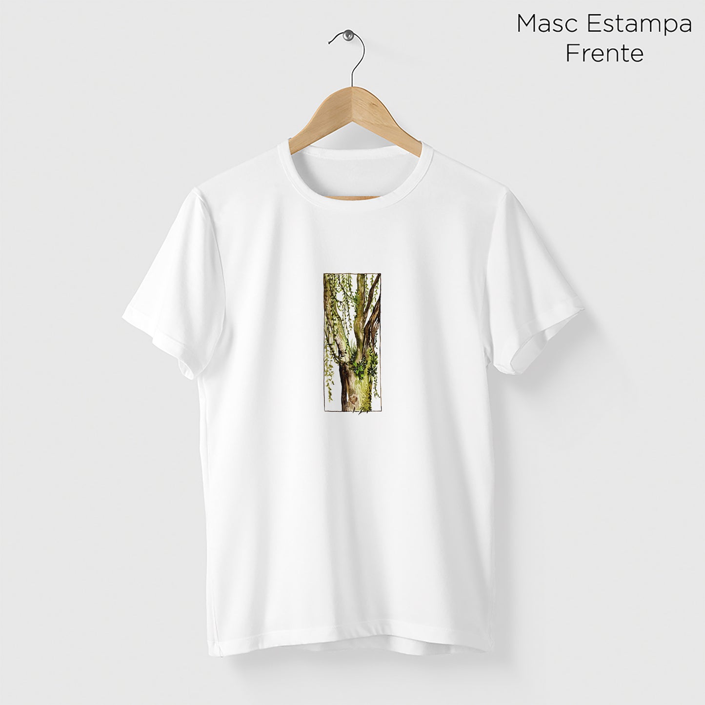 Camiseta Amazônia YBIRÁ MÃE - BRANCO - cód 2341
