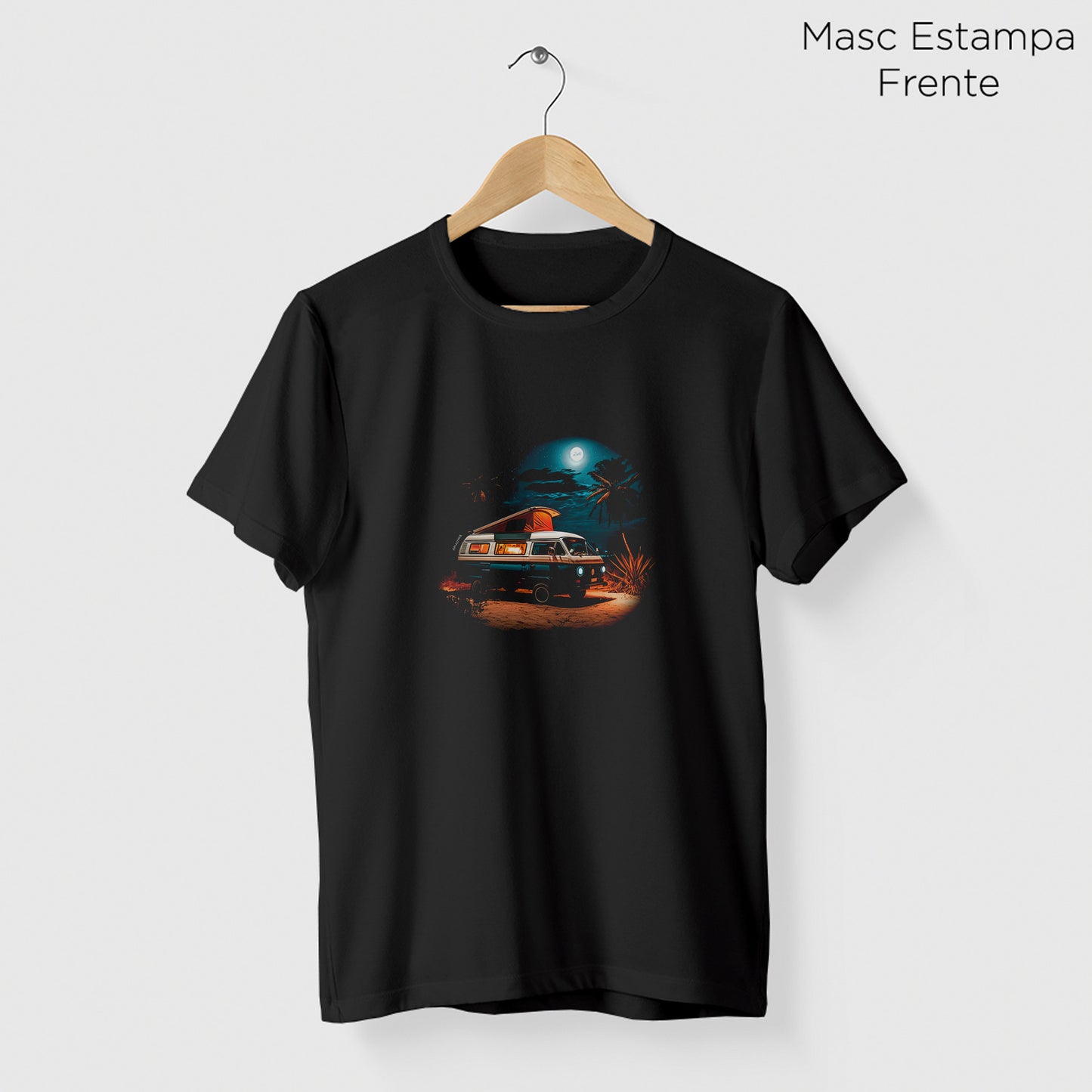 Camiseta Amazônia KOMBI TRIP - PRETO - cód 2362