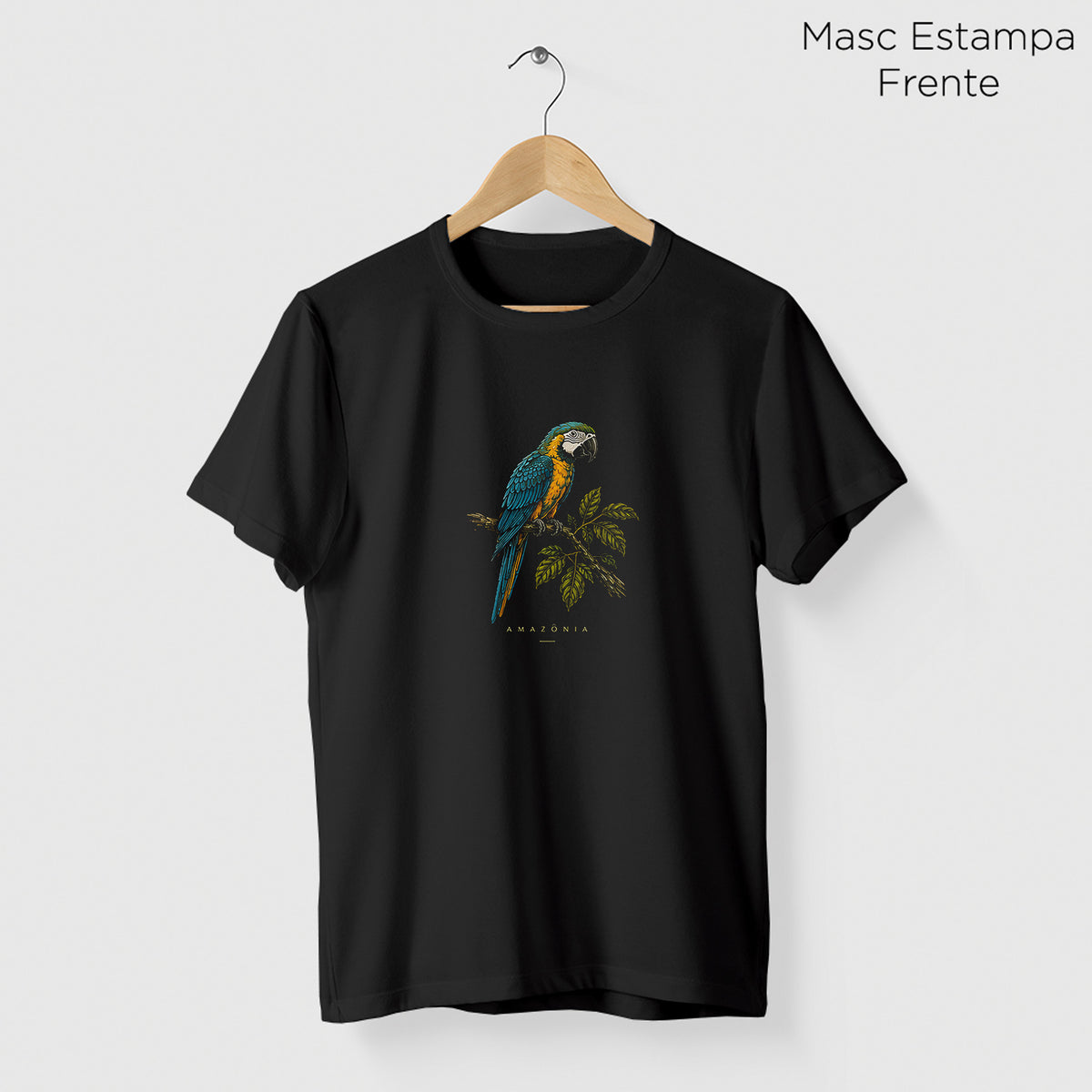 Camiseta Amazônia CANINDÉ - PRETO - cód 2418