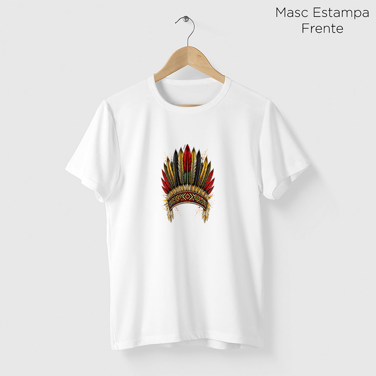 Camiseta Amazônia COCAR BRASILEIRO - BRANCO - cód 2431