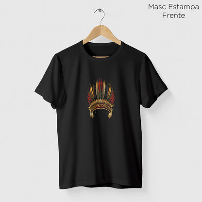 Camiseta Amazônia COCAR BRASILEIRO - PRETO - cód 2431