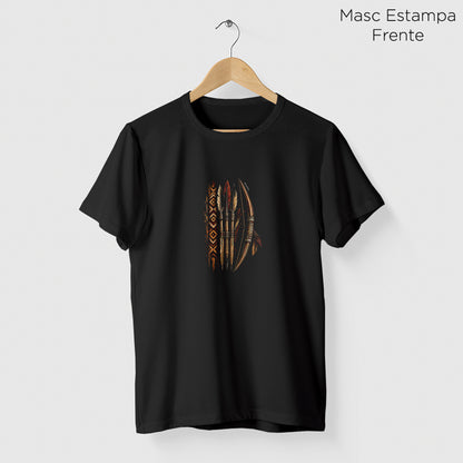 Camiseta Amazônia ARCO ANCESTRAL - PRETO - cód 2433