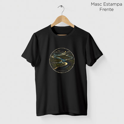 Camiseta Amazônia CAMINHO DAS ÁGUAS - PRETO - cód 2438
