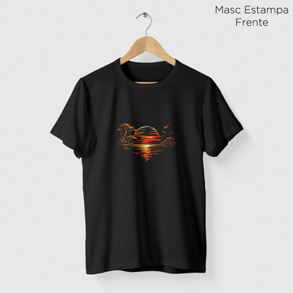 Camiseta Amazônia SOL POENTE - PRETO - cód 2448