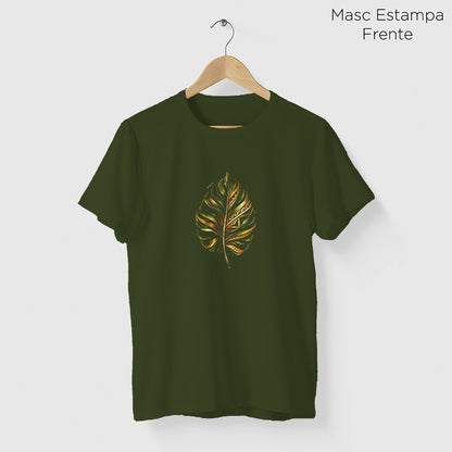 Camiseta Amazônia FOLHA NATIVA - VERDE ESCURO - cód 2450