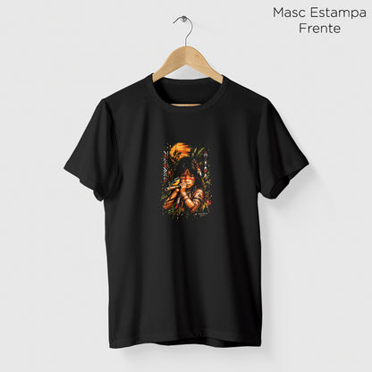 Camiseta Amazônia CULTURA INDÍGENA - PRETO - cód 2455