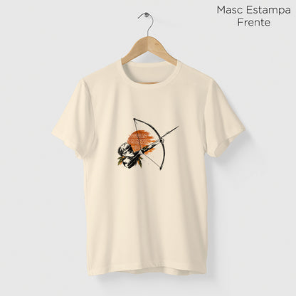 Camiseta Amazônia FLECHA NATIVA - BEGE - cód 2457