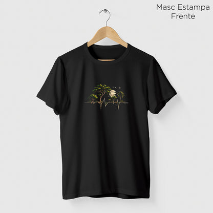Camiseta Amazônia VIDA DA FLORESTA - PRETO - cód 2458