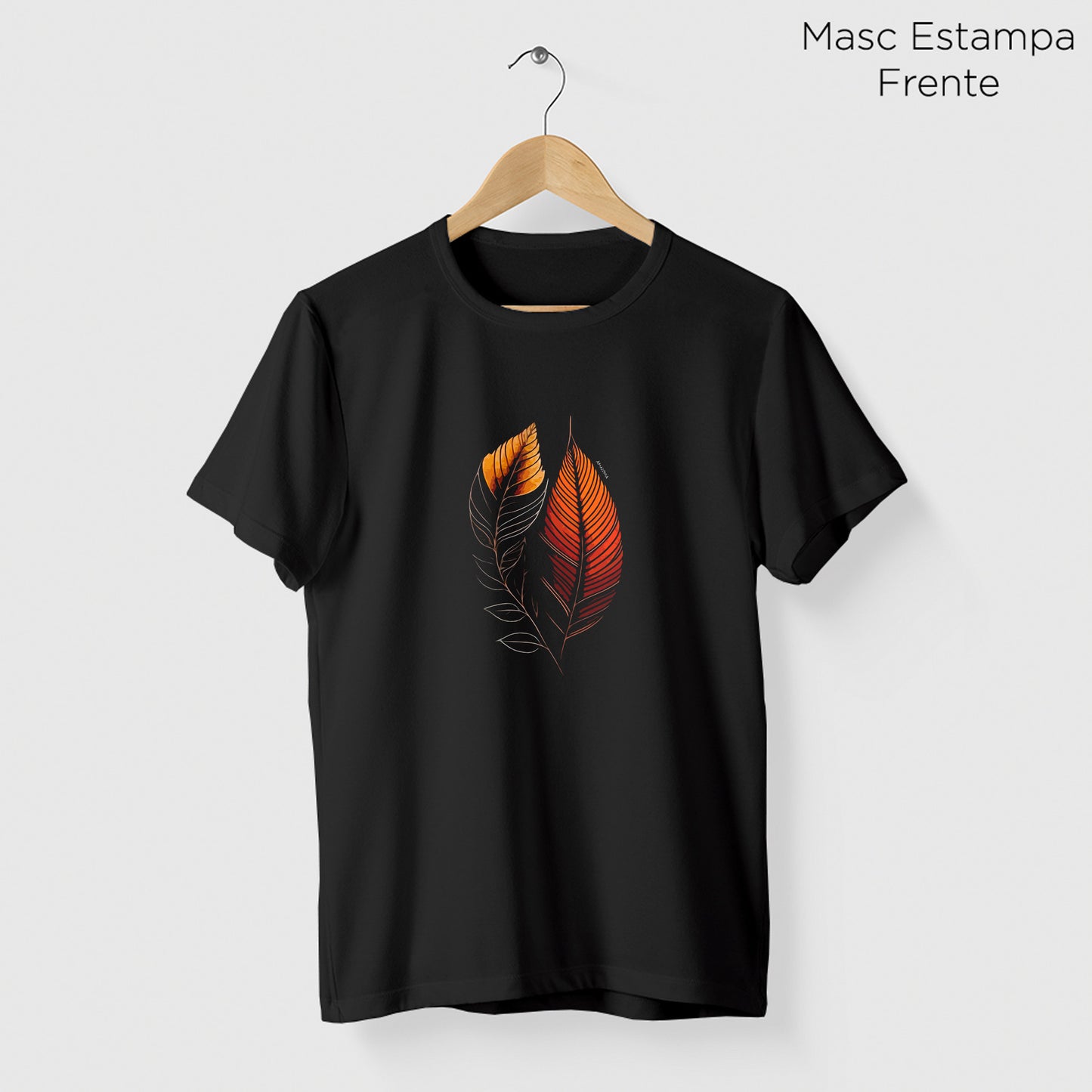Camiseta Amazônia BIOFOLHA - PRETO - cód 2120