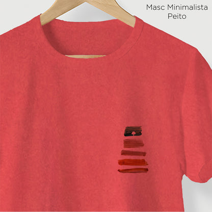 Camiseta Amazônia ISC PACHA MAMA - VERMELHO ESTONADO - cód 0170