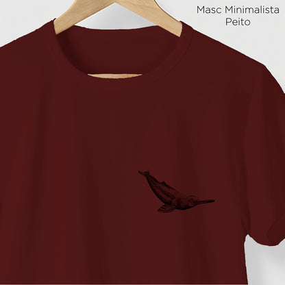 Camiseta Amazônia ANAVILHANAS - BOTO - VINHO - cód 10001