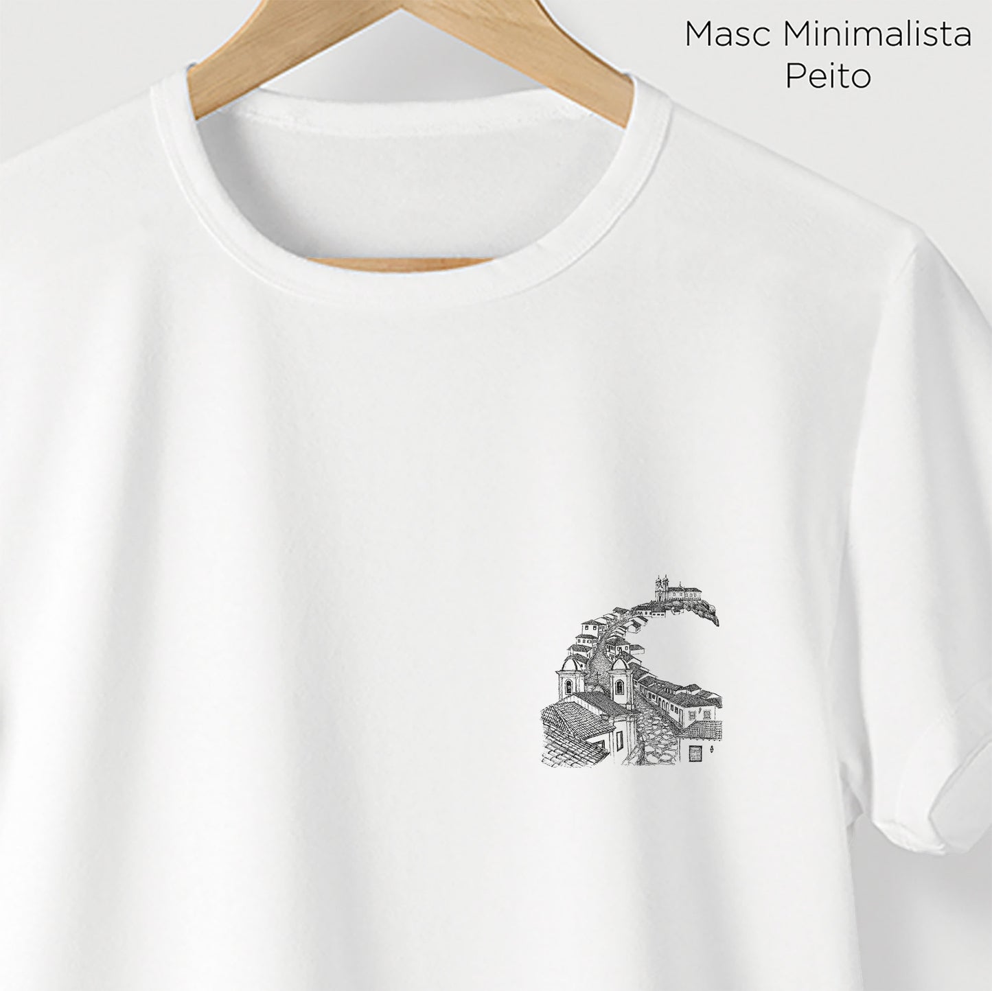 Camiseta Amazônia CIDADE HISTÓRICA - BRANCO - cód 10504