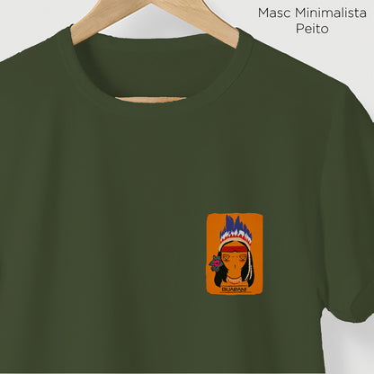 Camiseta Amazônia ORIGENS GUARANI - VERDE ESCURO - cód 10576