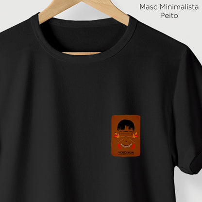 Camiseta Amazônia ORIGENS YANOMAMI - PRETO - cód 10583