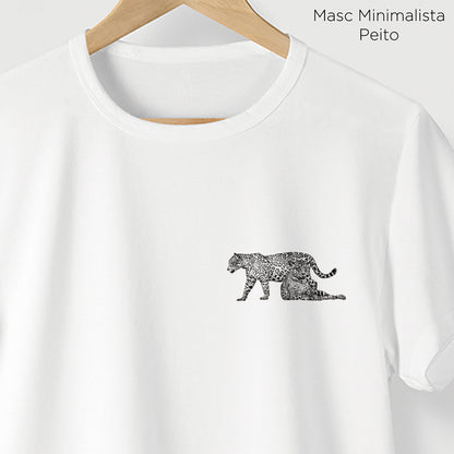 Camiseta Amazônia ONÇARARA DUAS ONÇAS - BRANCO - cód 2060