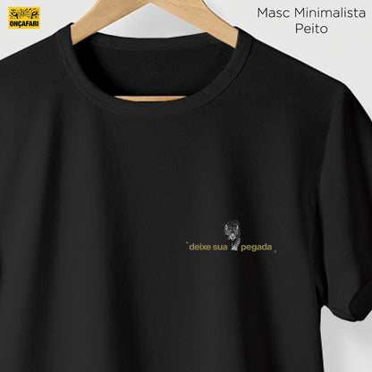 Camiseta Amazônia ONÇAFARI DEIXE SUA PEGADA - PRETO - cód 2075