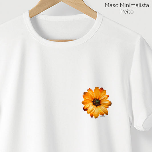 Camiseta Amazônia GIRASSOL VIBRANTE - BRANCO - cód 2098
