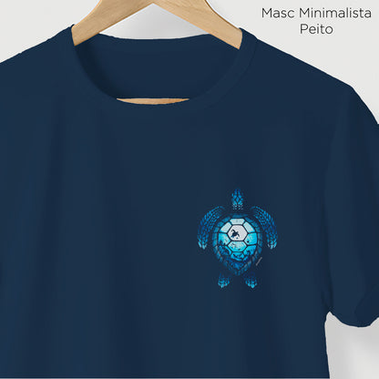 Camiseta Amazônia TARTARUGA OCEANO - AZUL MARINHO - cód 2116