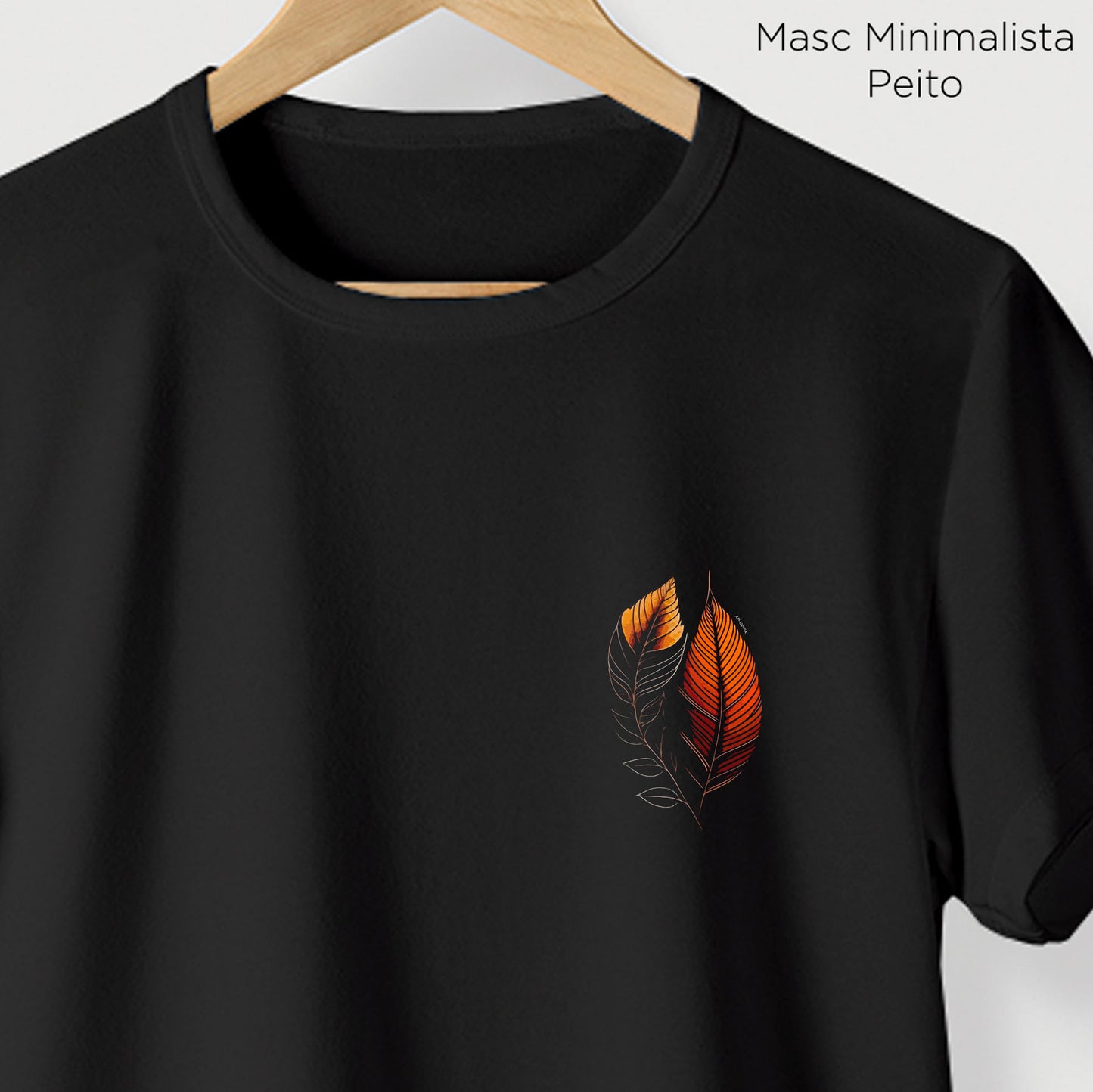 Camiseta Amazônia BIOFOLHA - PRETO - cód 2120