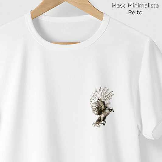 Camiseta Amazônia FALCÃO PEREGRINO - BRANCO - cód 2122