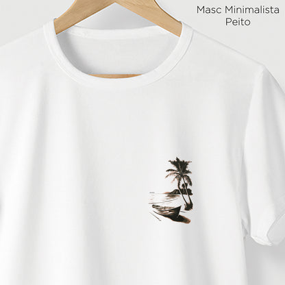 Camiseta Amazônia PRAIA DESERTA - BRANCO - cód 2124